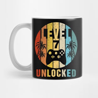 Level 7 Unlocked Video Gaming 7th Birthday Mug